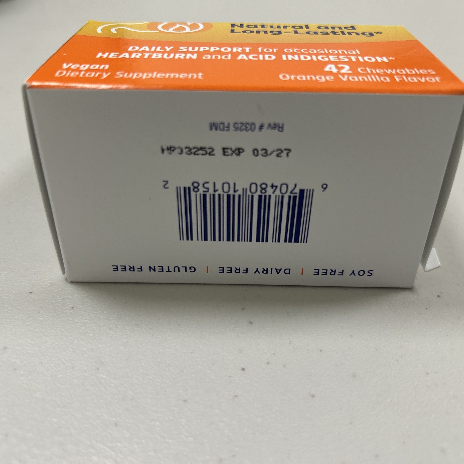 Enzymedica Heartburn Hero 42 Chewables Orange Vanilla – Exp 3/2027