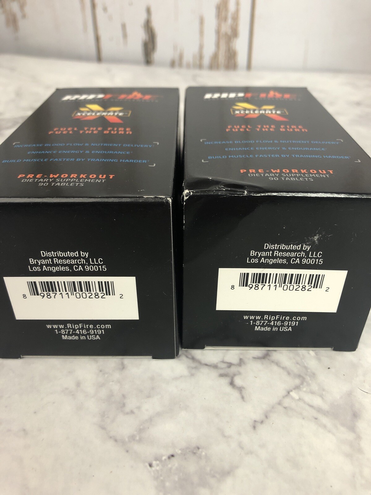 Lot of TWO RipFire Xcelerate Pre-Workout Dietary Supplement