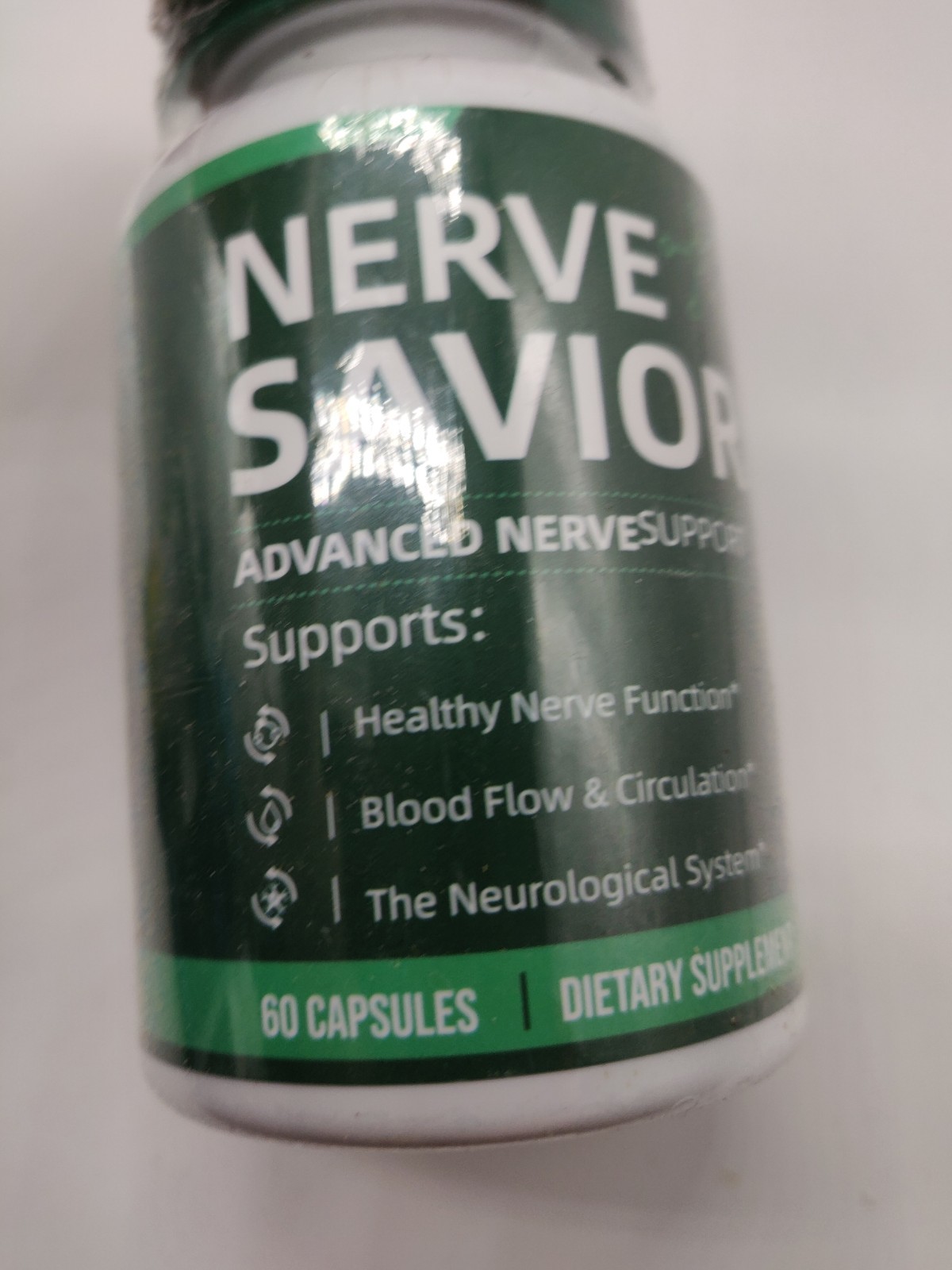 Nerve Savior Health Supplement 60 Capsules Genuine Nerve Savior Exp 08/2026