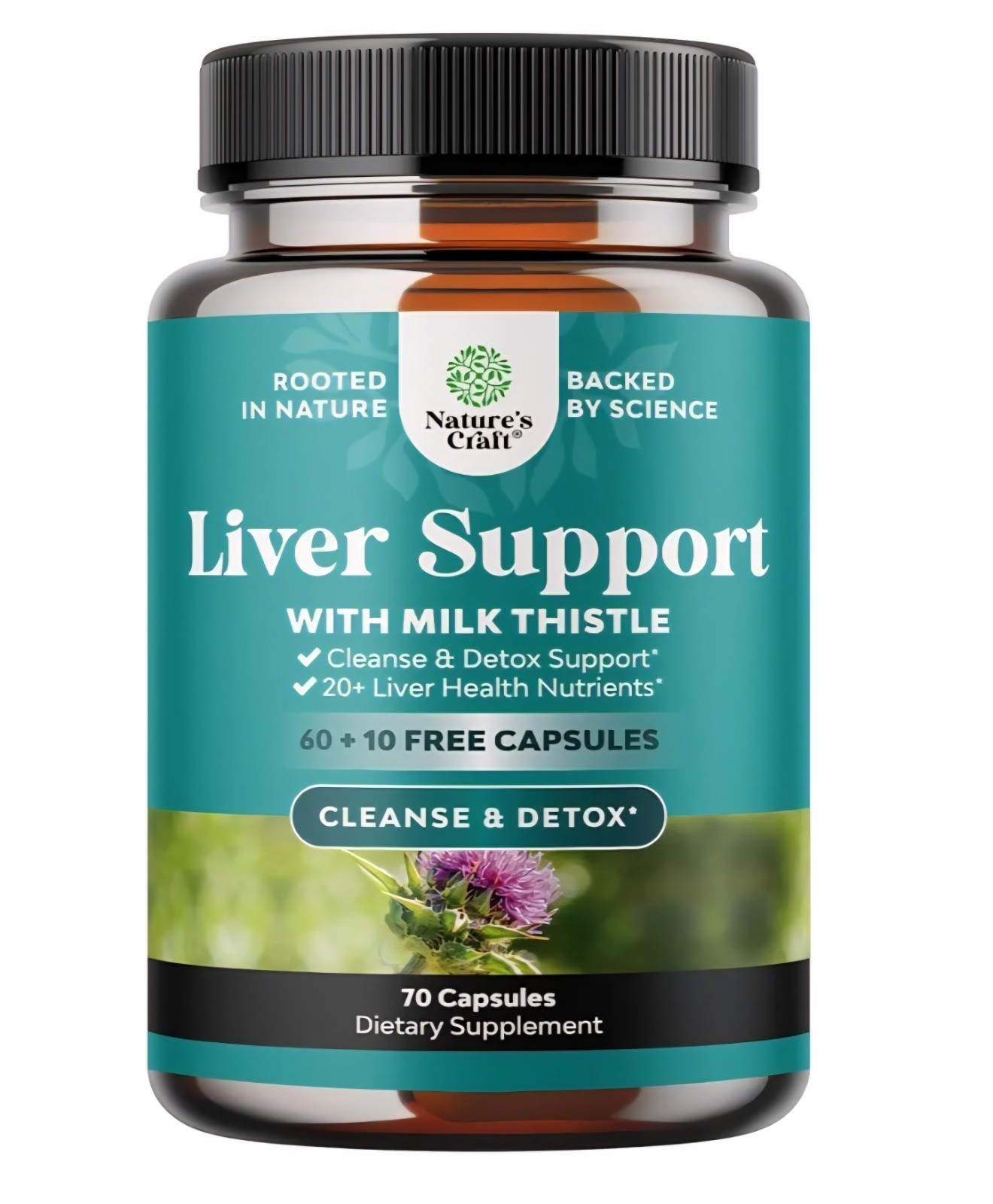 Nature’s Craft Liver Support w/ Milk Thistle 70 capsules 9/2027