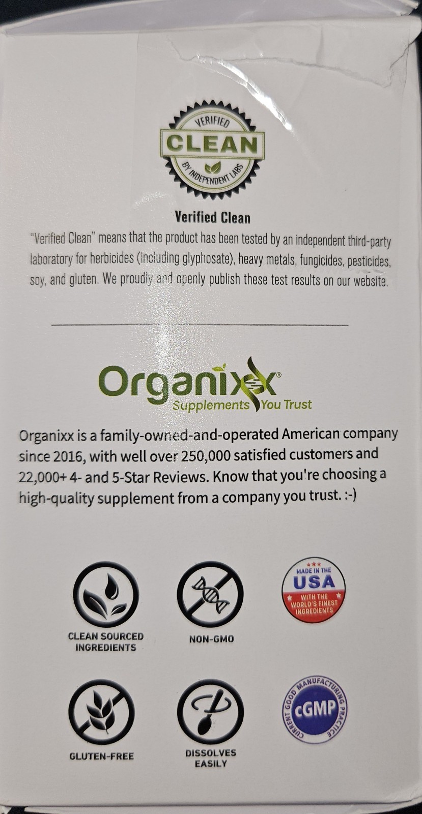 Organixx Clean Sourced Yerba Complex Superblend Powder Drink Mix Pre & Probiotic