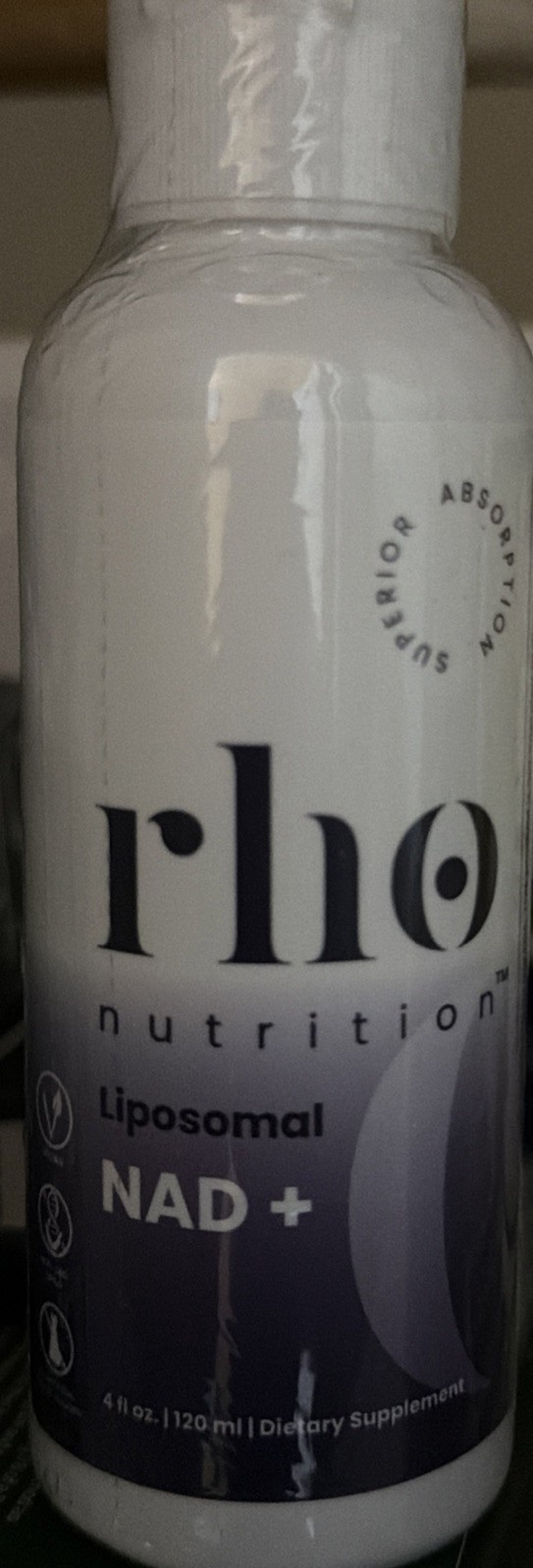 Rho Nutrition Liposomal NAD+ 4 Fl Oz.(120 ml) Dietary Supplement Exp:06/2027