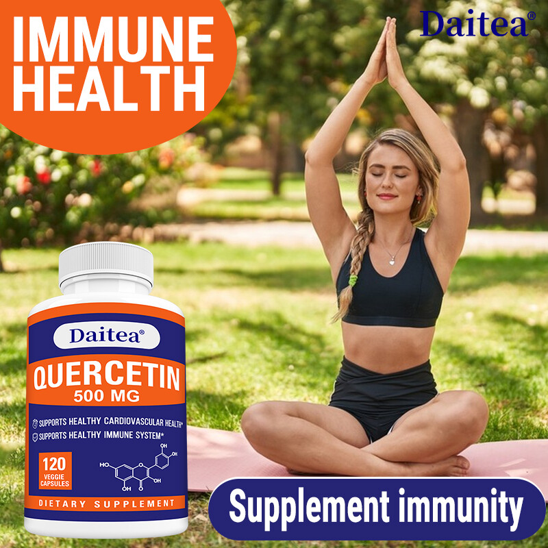 Quercetin 500mg Supplement Skin Heart Immune Support Antioxidant 120 Capsules