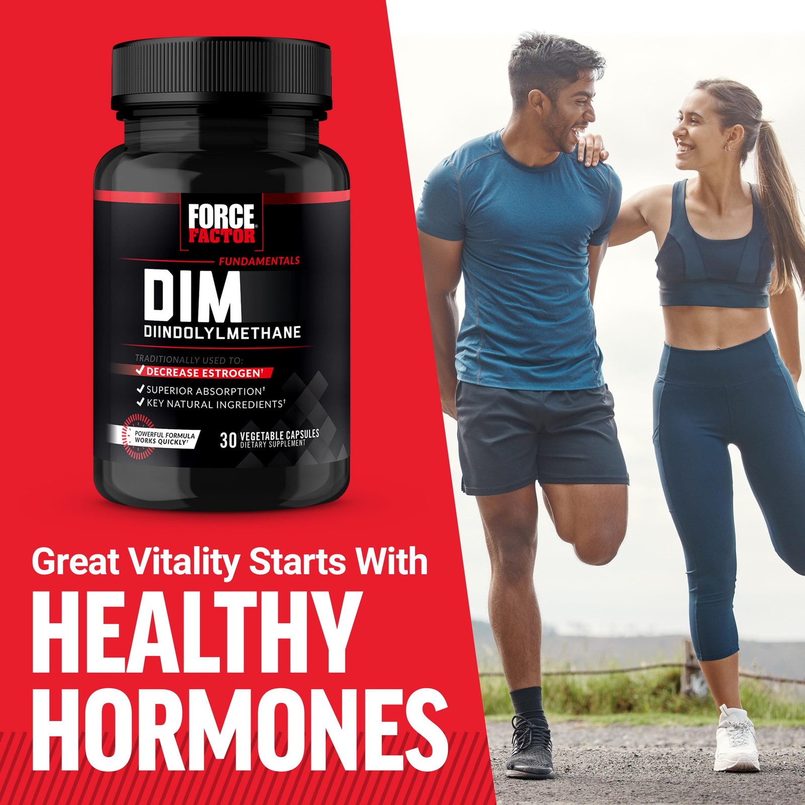 Force Factor DIM Pills to Decrease Estrogen in Men, Diindolylmethane Supplement