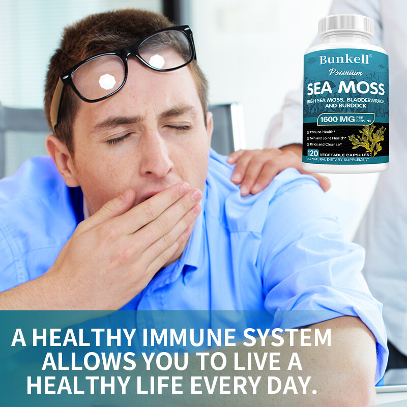 Sea Moss & Bladderwrack Mix Capsules 100% Clean & Natural Pure Vegan Caps