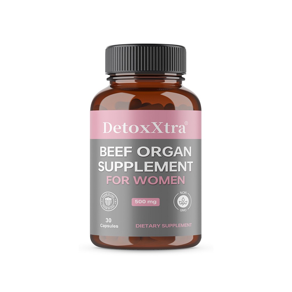 Womens Healthy Grass Fed Beef Liver 250mg 30/60/120Caps Non-GMO,Gluten-Free