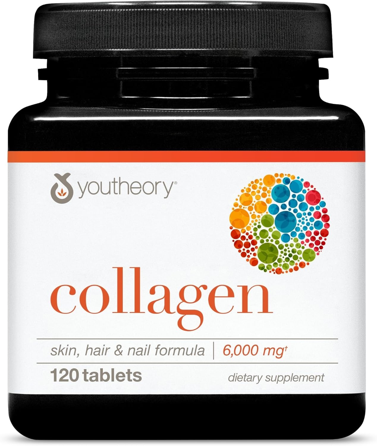 Youtheory Advanced Collagen with Vitamin C – 6,000 mg Hydrolyzed Collagen Peptid