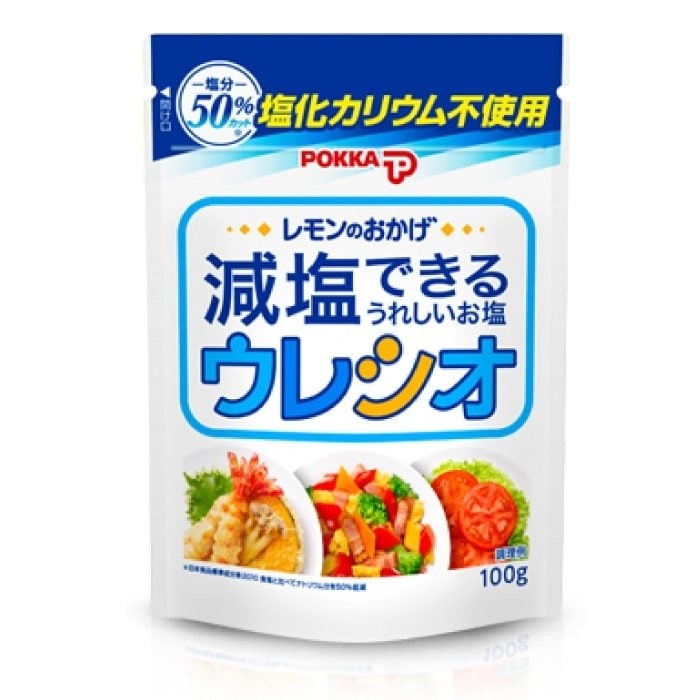Reduced-Sodium Salt 50% Less Sodium Lemon Flavor (No KCl) 100g Direct JAPAN