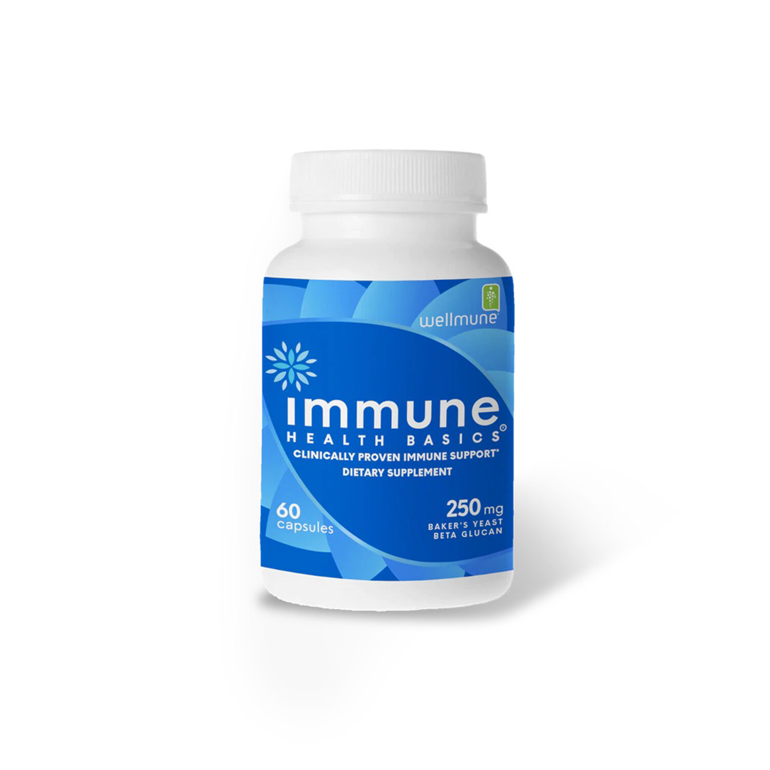 Immune Health Basics Beta Glutan with Wellmune WGP Immune Support 250 mg,60 Caps