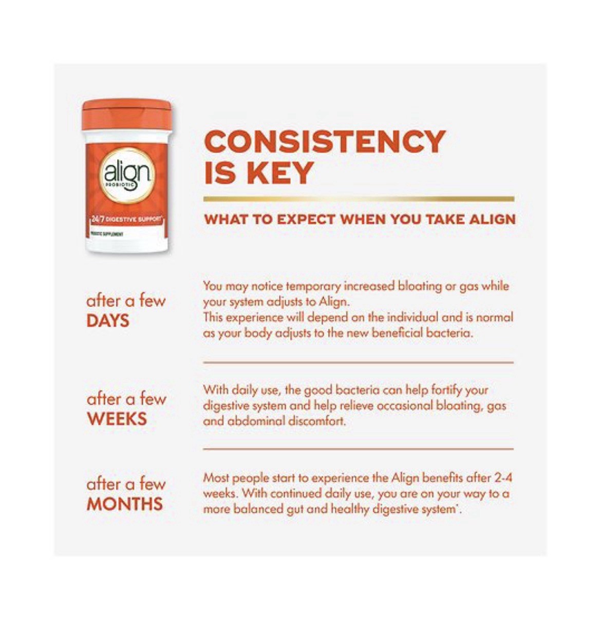Align Probiotic Digestive Support 49 Capsules Gluten Free Vegetarian Adult