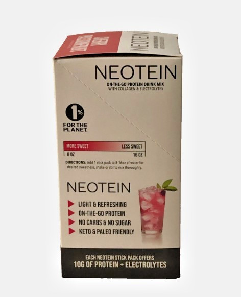 NEOTEIN Protein Drink Mix with Collagen & Electrolytes ~ 1 single serving stick