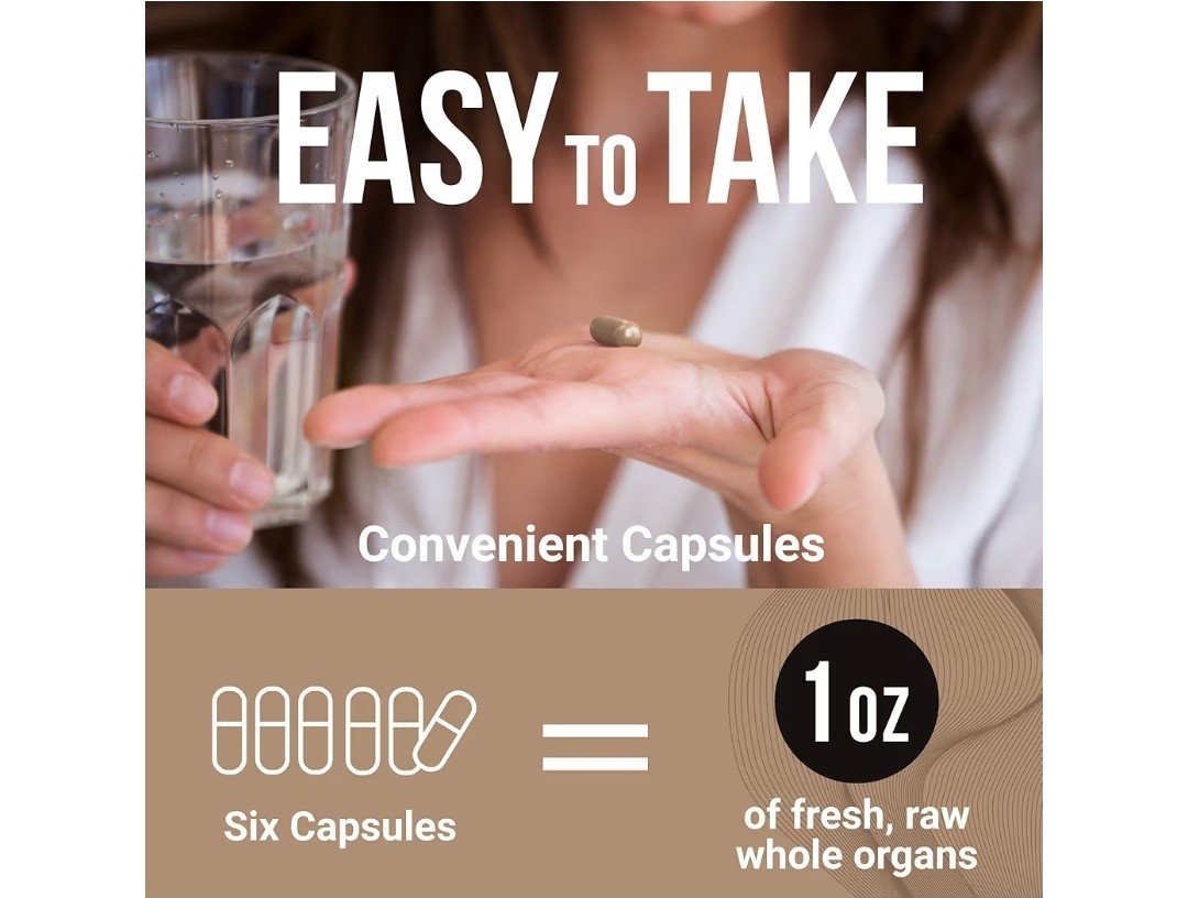 Optimal Carnivore Grass Fed Beef Organ Complex Non-GMO 500mg 180 Capsules