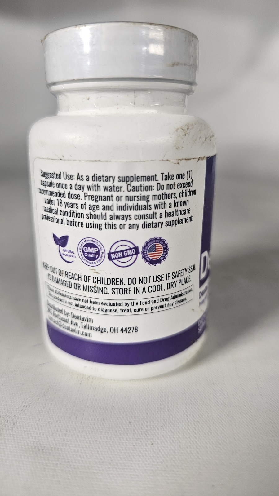 Dental Support Pills for Stronger Teeth & Healthier Gums 30 Caps Exp:07/2026
