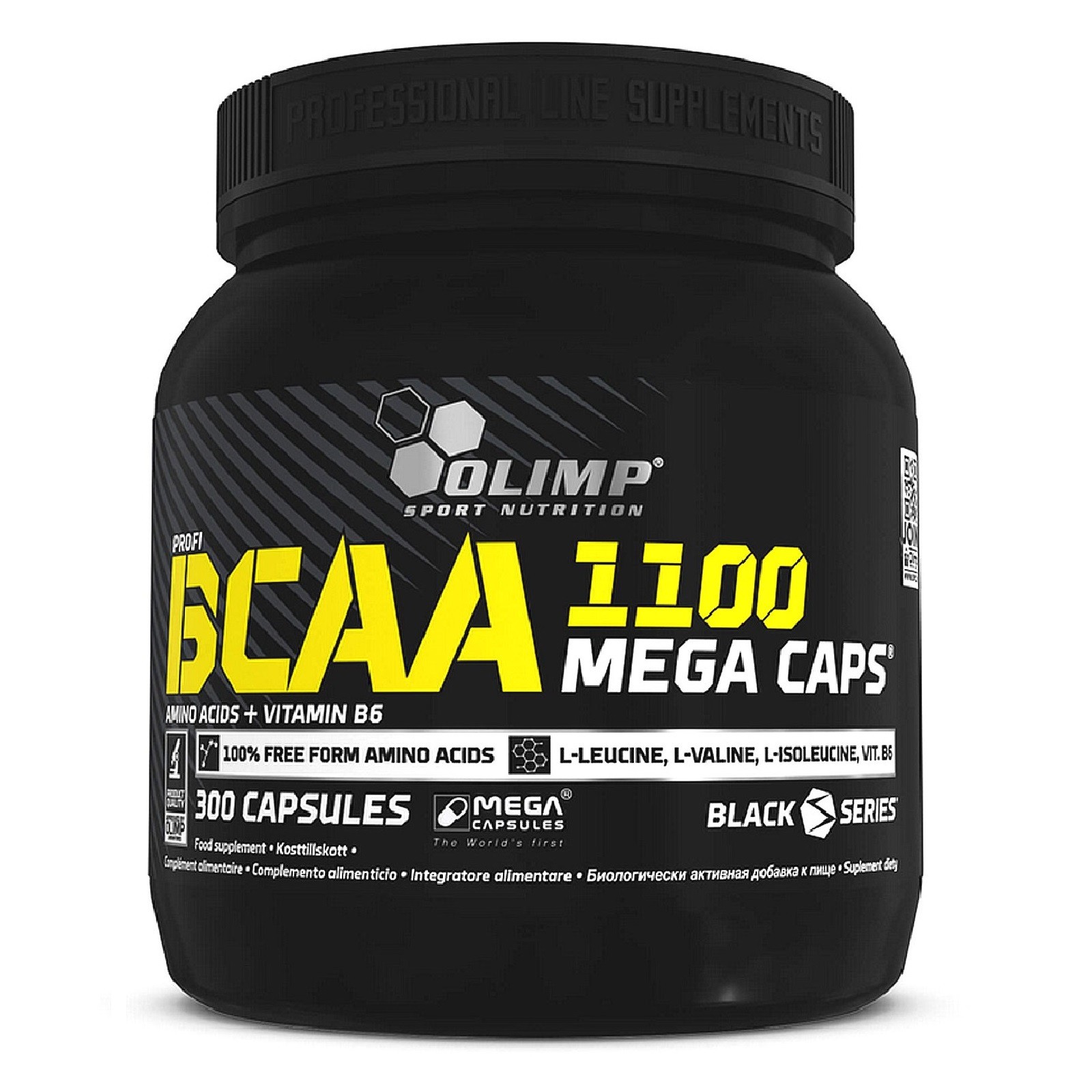 BCAA 1100 MEGA CAPS- 300 Capsules – Regeneration Muscle Building BCAA-Amino Acid