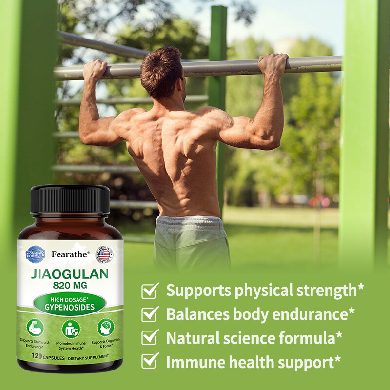 Jiaogulan 820mg – Gynostemma Pentaphyllum AMPK Activator, Caffeine-Free