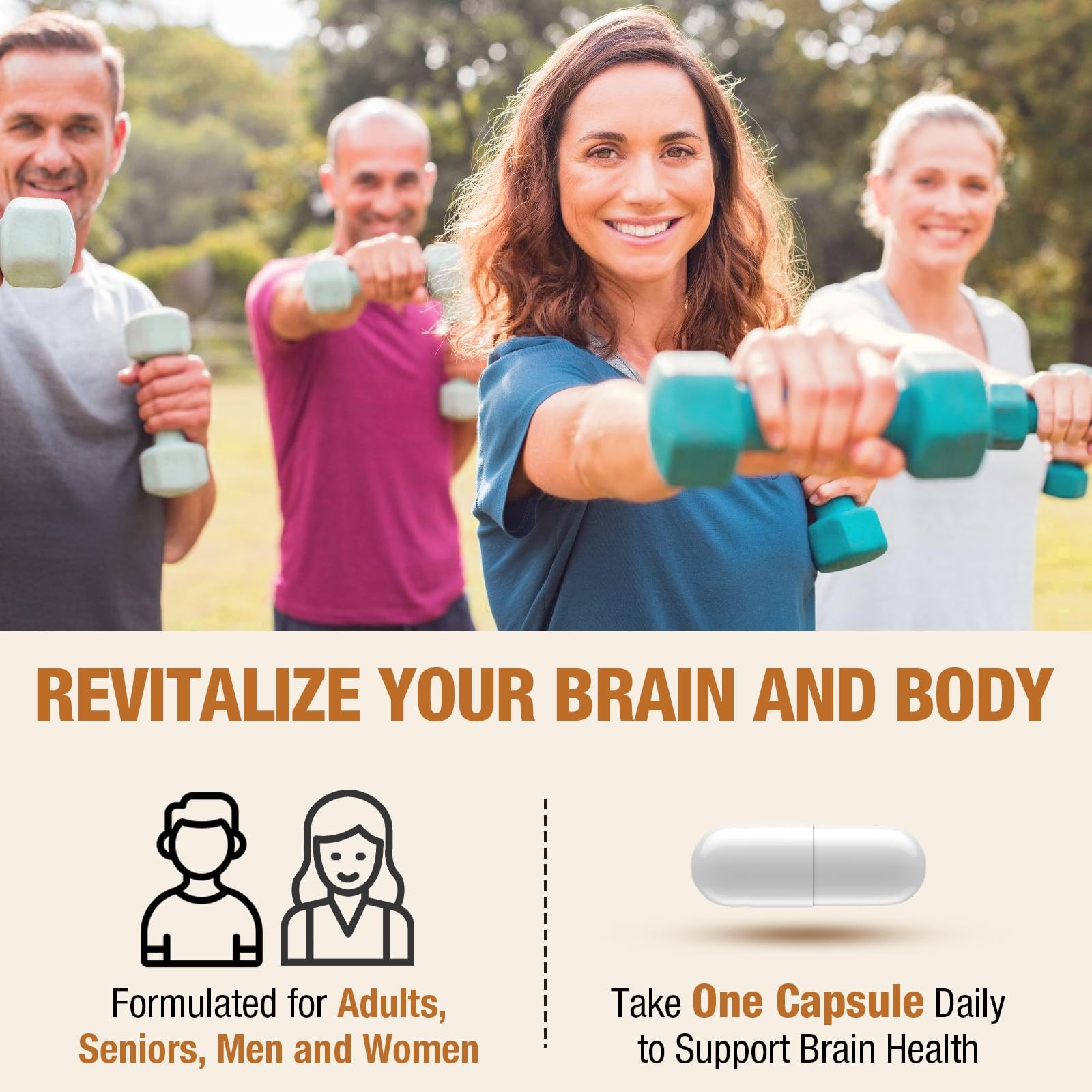 Liposomal Brain Supplements for Memory and Focus – 60 Count (Pack of 1)