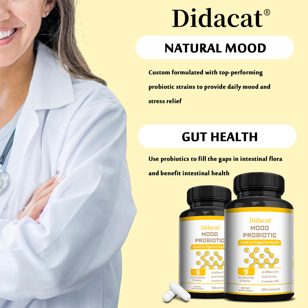 Mood Probiotic Capsules 30 Billion CFU Immunity Digestive Support Mood Health