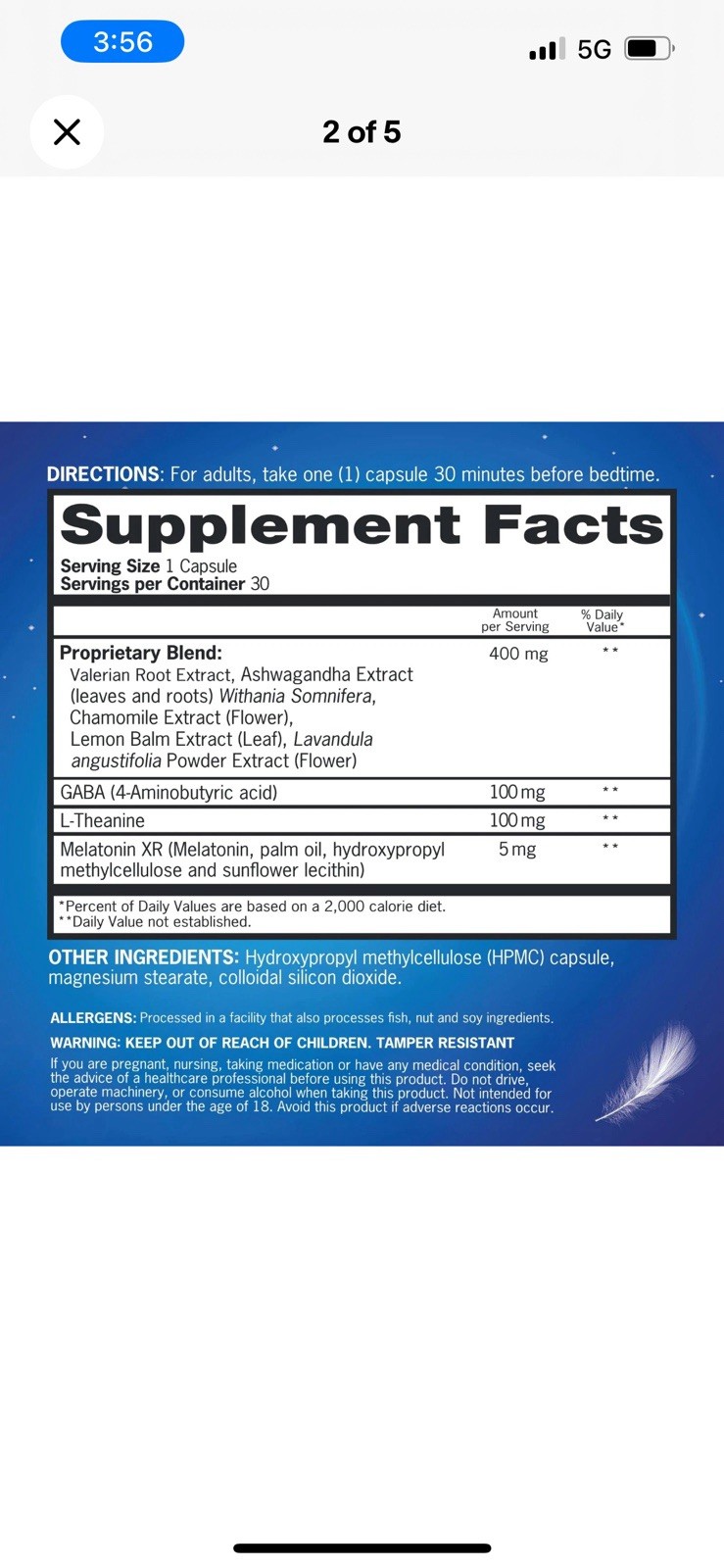 Qunol Sleep Support Aid Supplement – 30 Capsule Exp.2/27