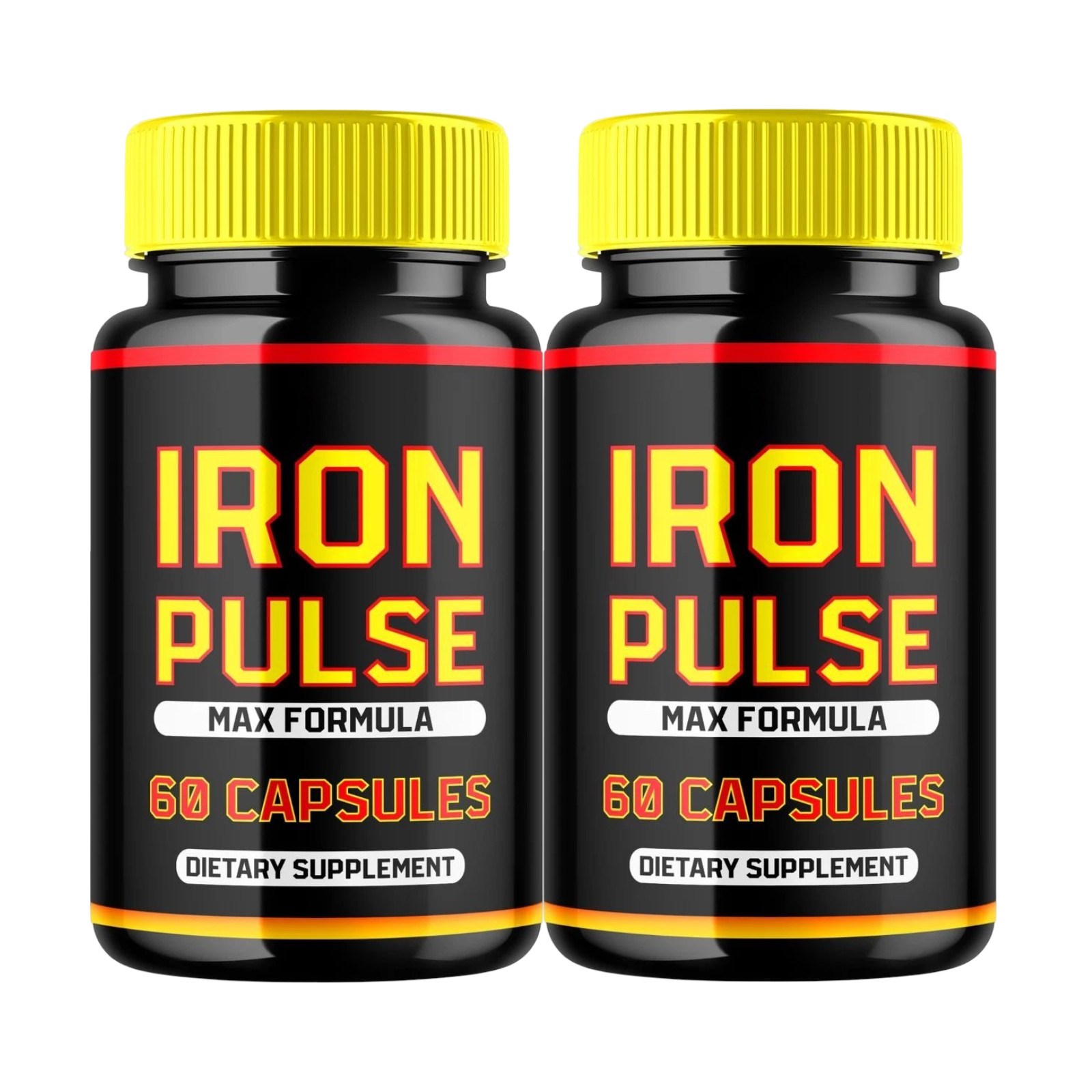 2-Pack Iron Pulse Pills – IronPulse Supports Male Health & Energy – 120 Capsules