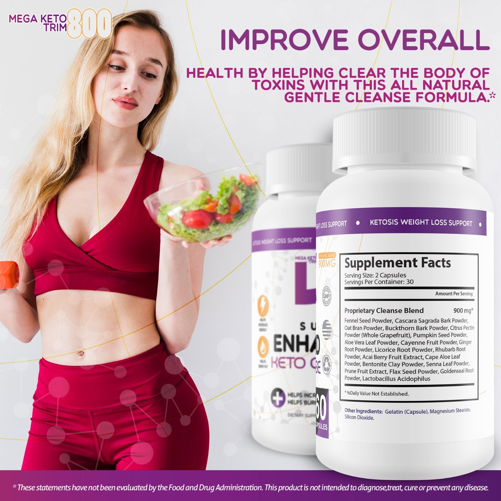 Super Enhanced Keto Cleanse – Keto Cleanse for Weight Loss – Blast Out Carb Gunk