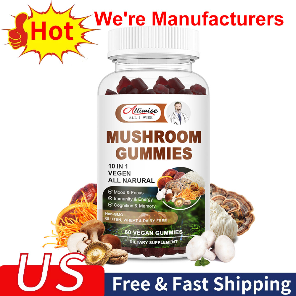 MUSHROOM STRONGEST ORGANIC CAPSULES LINGZHI LUCIDUM EXTRACT PILLS SPORES