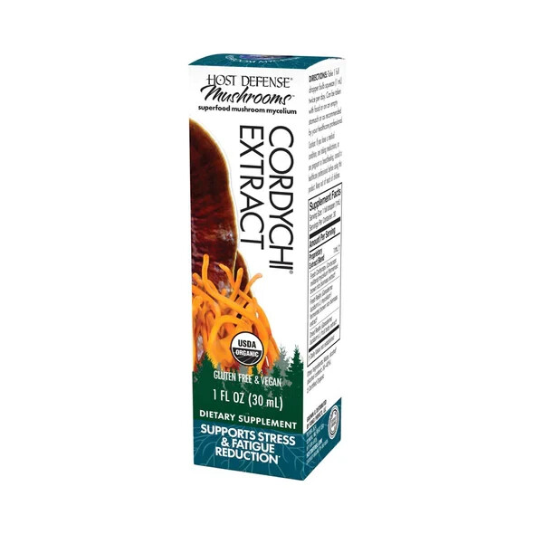 Host Defense Cordychi Extract 1 Oz Organic Stress Support Fungi Perfecti