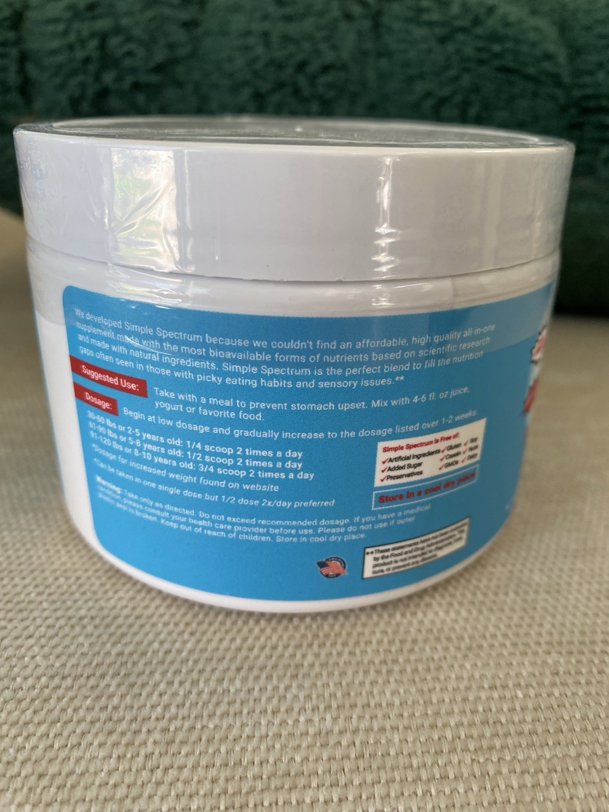 Simple Spectrum Kids Multivitamin Powder GF, 5 oz 30 Servings 05/27