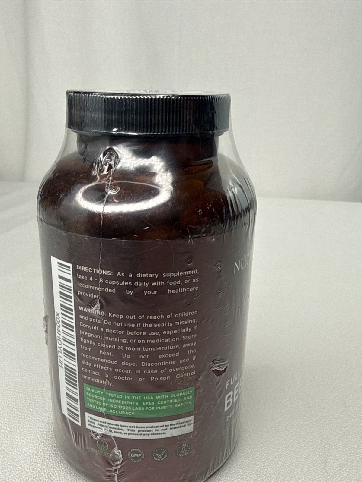 Nutriissa Full-Spectrum 5 In 1 Beef Organs Grass-Fed 240 Capsules Exp. 1/2028