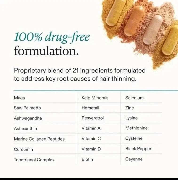 Nutrafols..Women’s Balance Hair Growth Supplements, Ages 45&Up, 120 Counts.