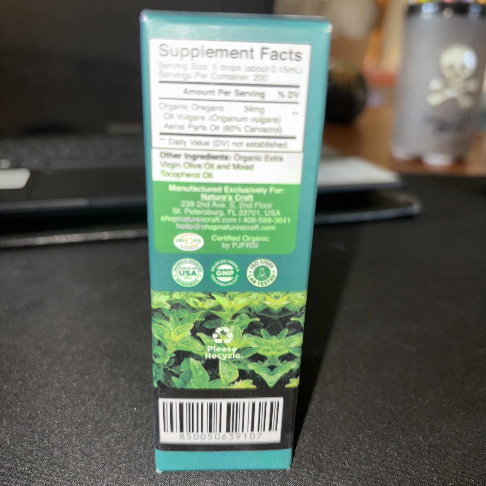 Oregano Oil Organic Liquid Drops for Adults and Kids – Super Concentrated USDA