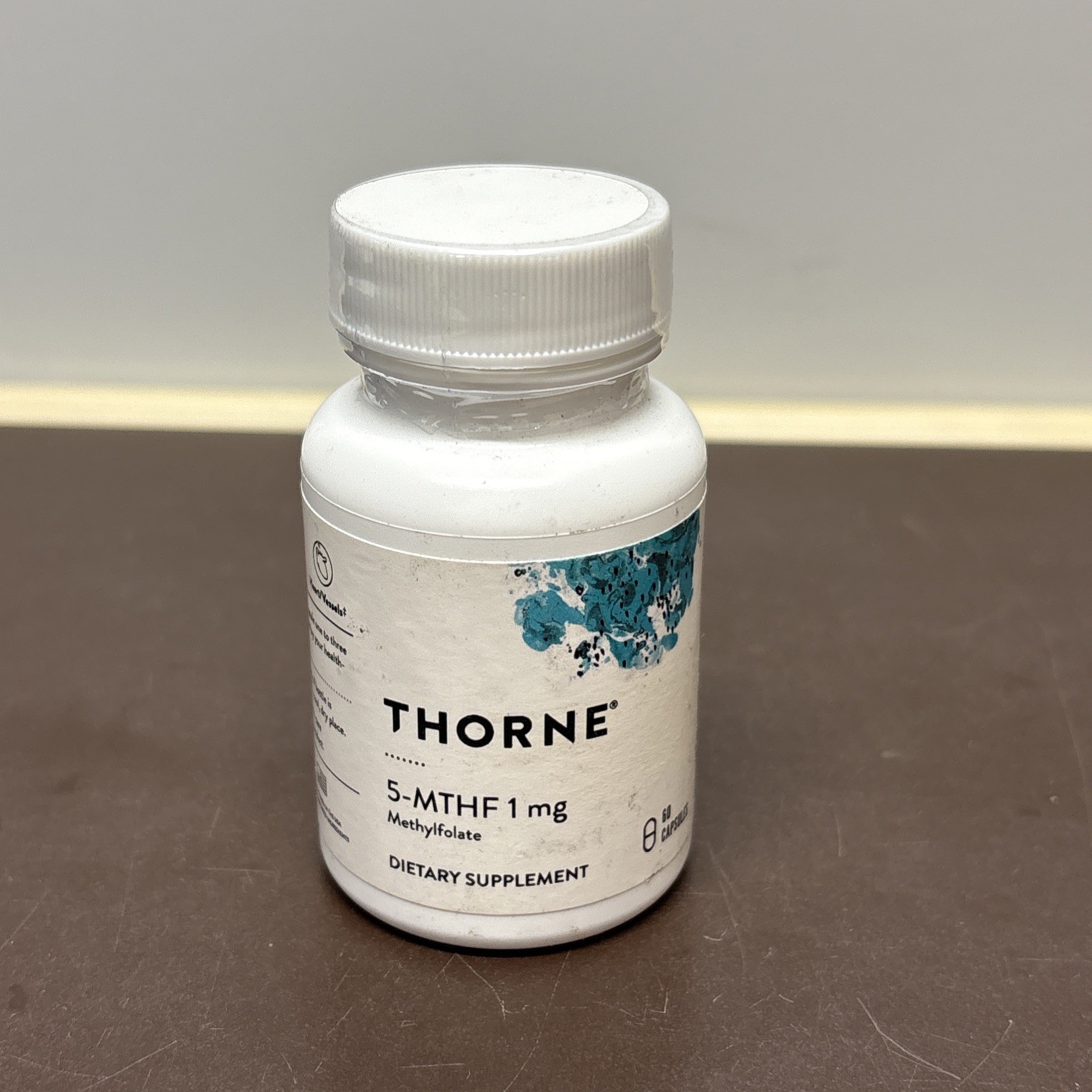Thorne 5-MTHF 1mg Methylfolate 60 Capsules Dairy-Free Gluten-Free Exp 05/27