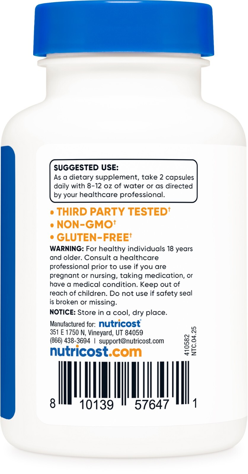 Nutricost Red Raspberry Leaf Extract (4500mg Equivalent) 120 Capsules – Vegan