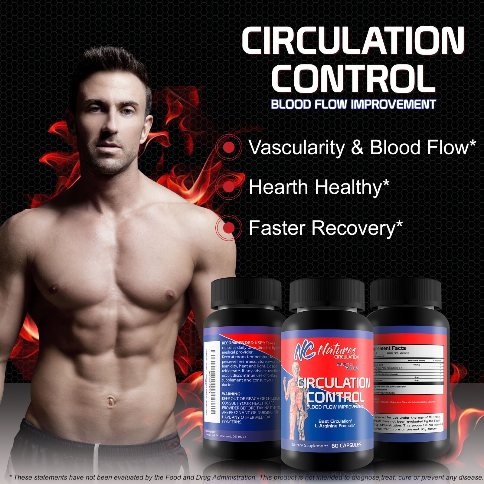 Circulation Control – Blood Flow Improvement – Body & Leg Circulation Supplement
