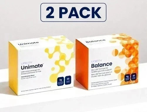 Unicity Balance orange 30scht and Unicity Unimate LEMON Ginger 30scht – COMBO