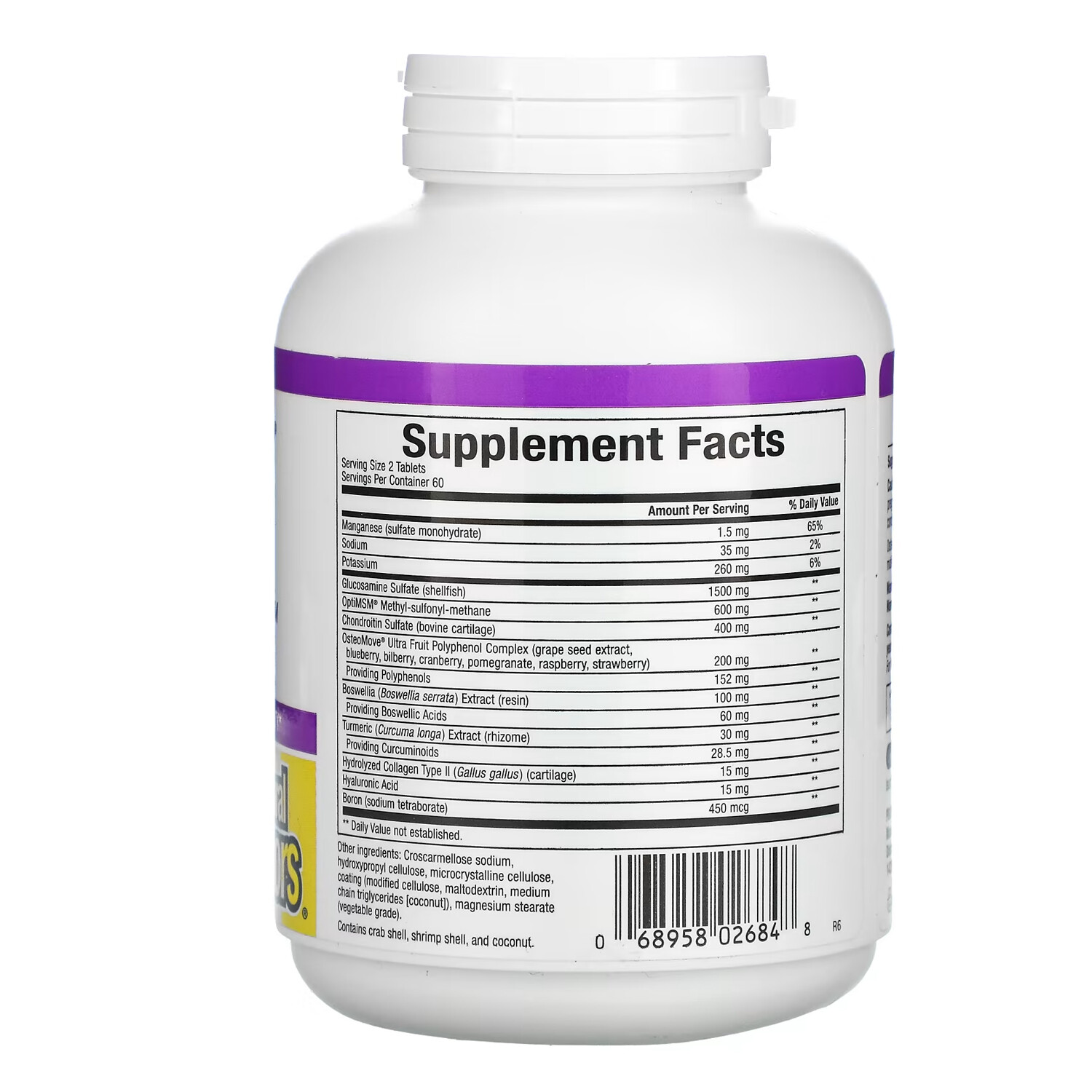 Natural Factors Osteomove Extra Strength Joint Care Tablets, 120-Count