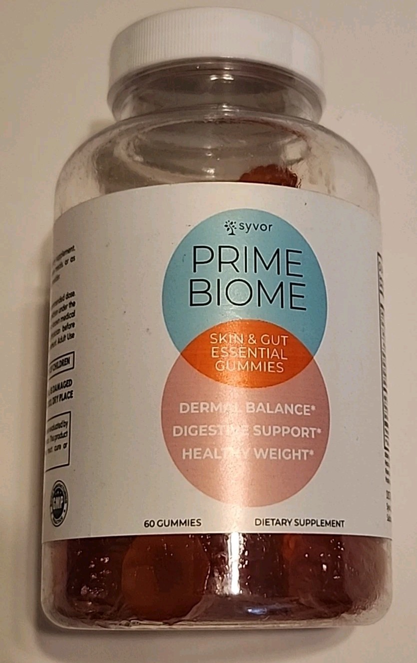 (1 Pack) – Prime Biome Capsules PrimeBiome Gut and Skin Health Support 60 Count