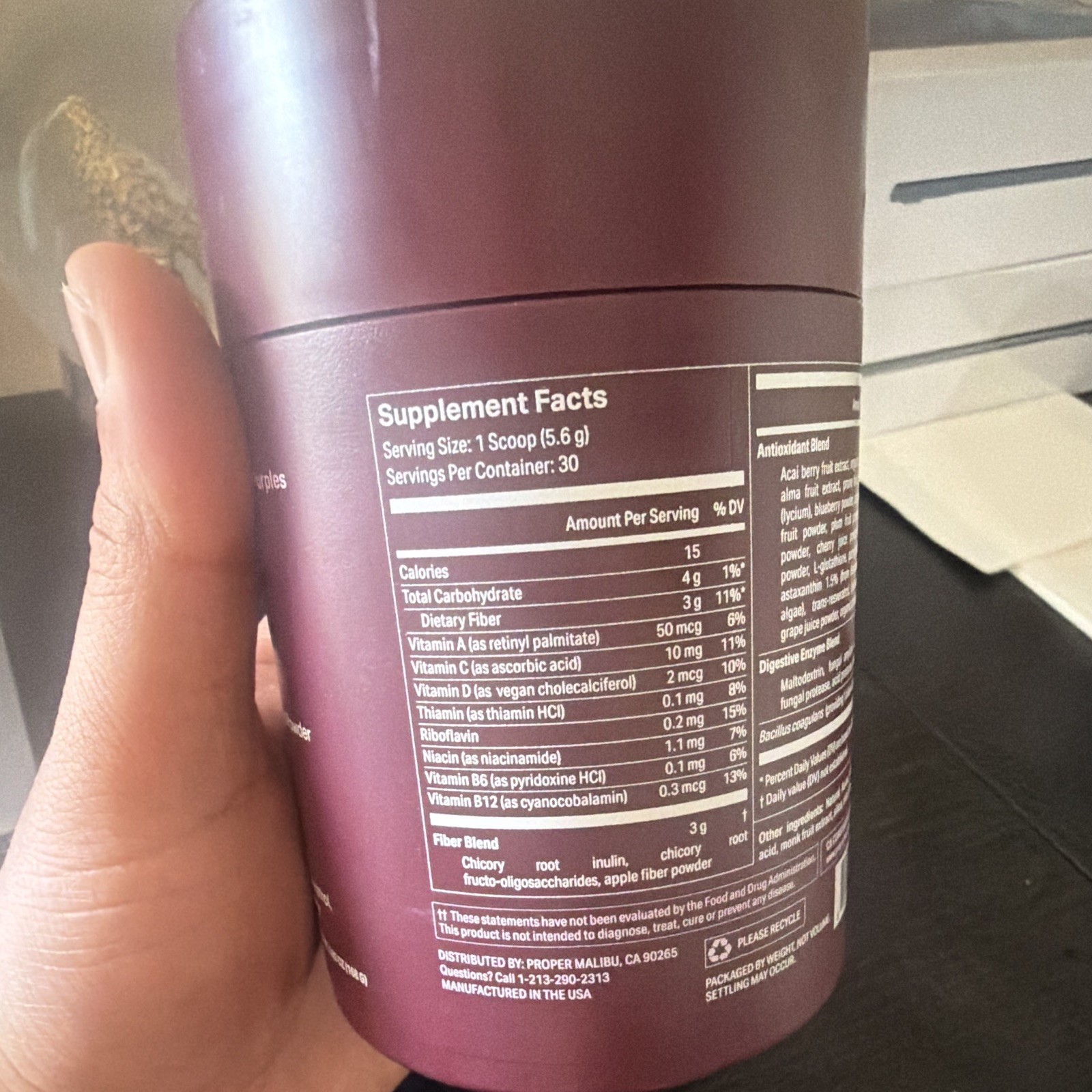 proper The Purples Antioxidant Support Superfood Powder Acai Berry 5.92 oz