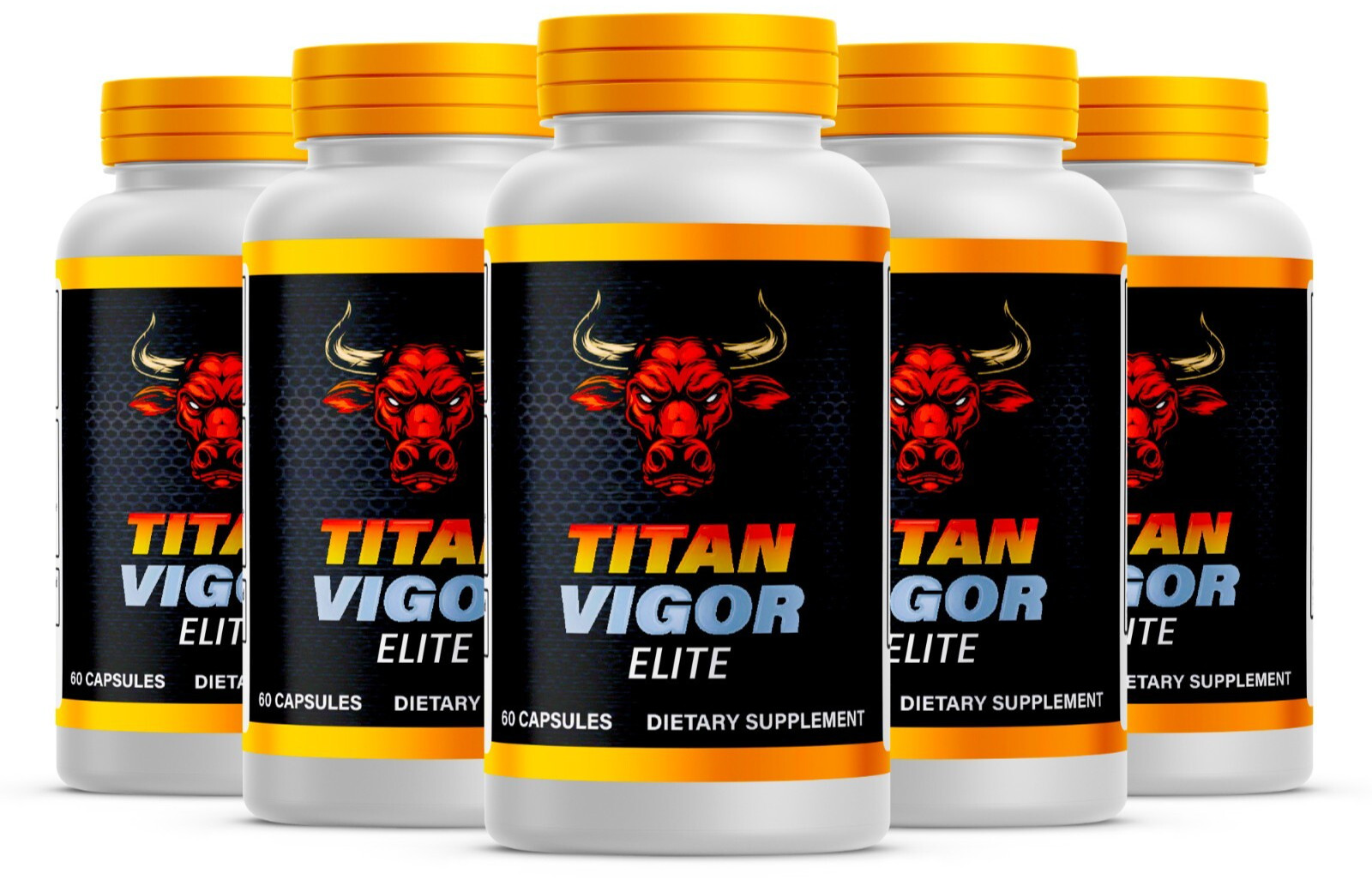 Titan Vigor for Men, Titan Vigor Elite Dietary Supplement for ED-5Pack 300 caps