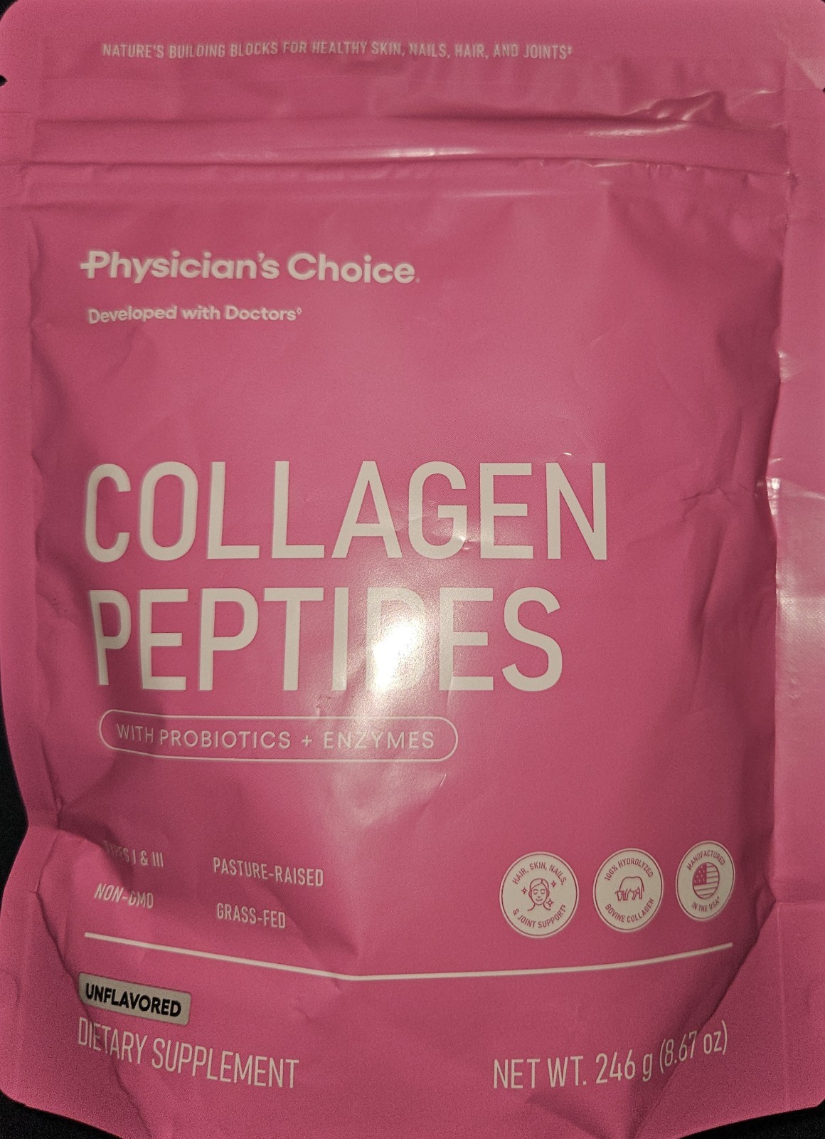Physician’s Choice Gut Glow Up Collagen Peptides & Colostrum Gold Powder Combo
