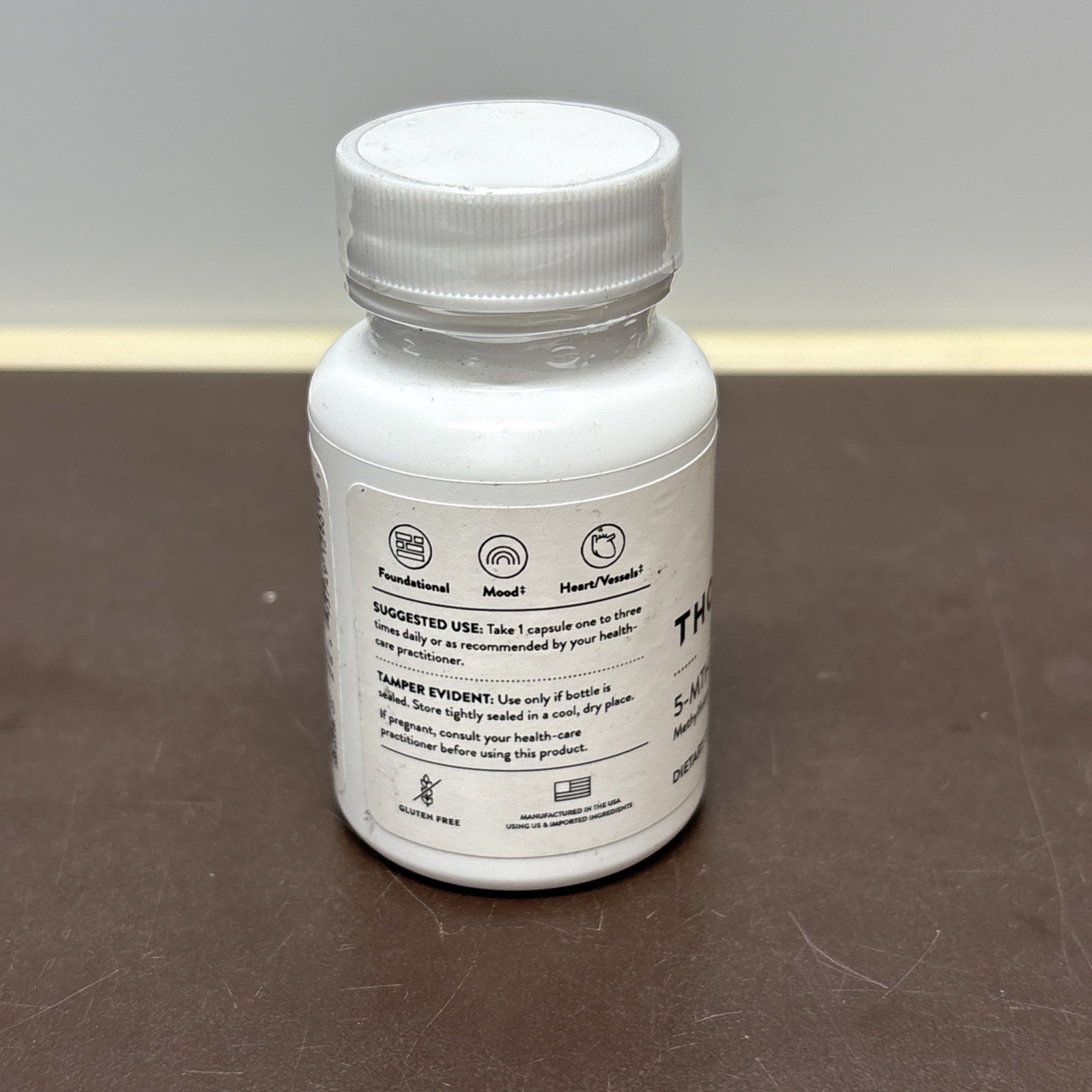 Thorne 5-MTHF 1mg Methylfolate 60 Capsules Dairy-Free Gluten-Free Exp 05/27