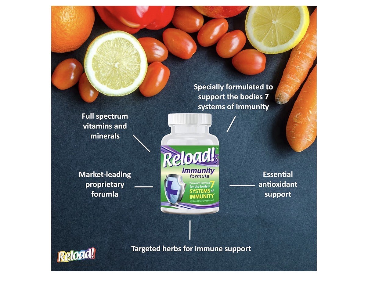 Reload Immunity Formula Antioxidant Support 7 System Of Immunity 120 Cspsules