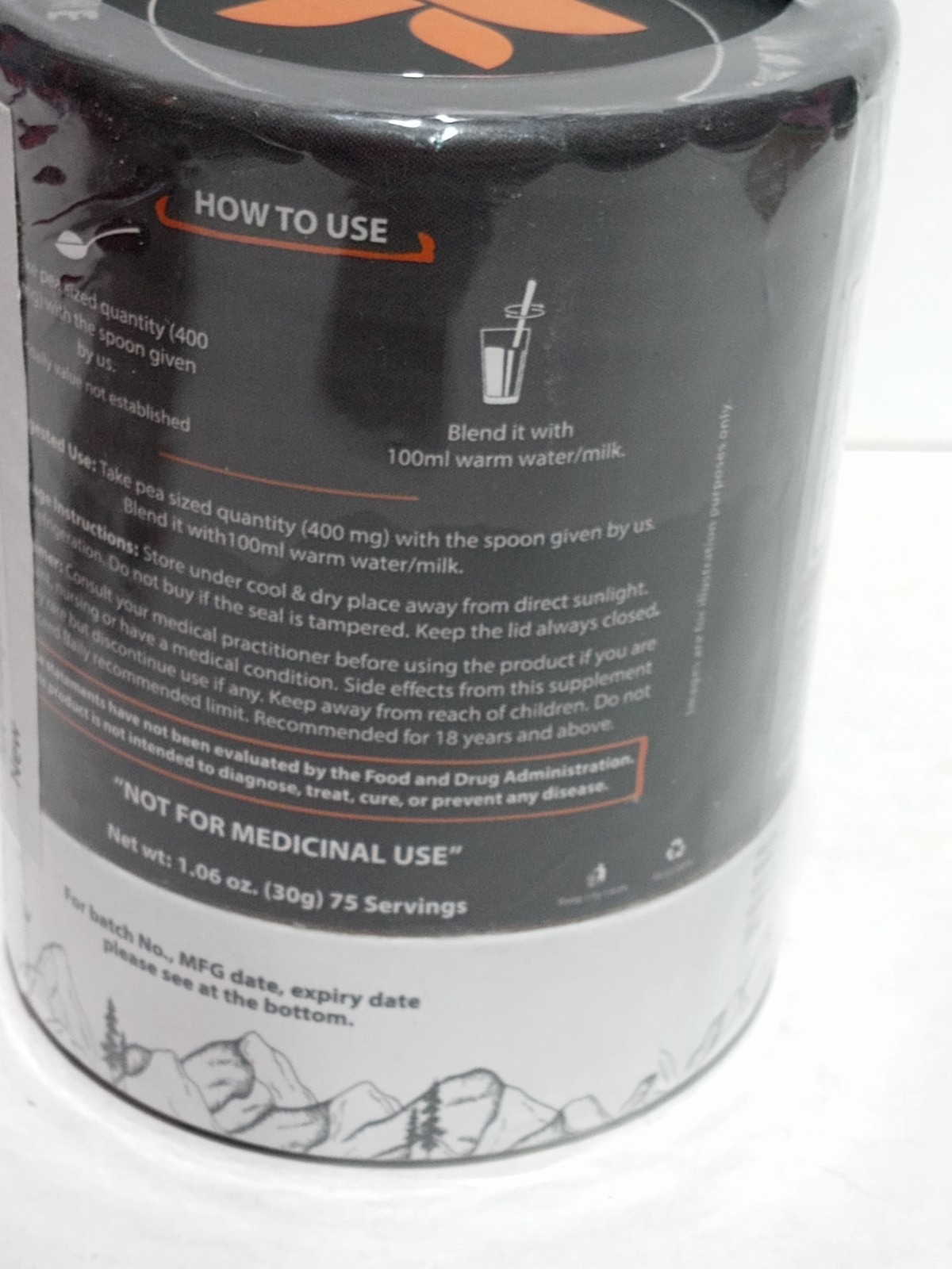 Kama Essentials Pure Himalayan Shilajit Resin 30g – 75 Servings, Exp 09/2026