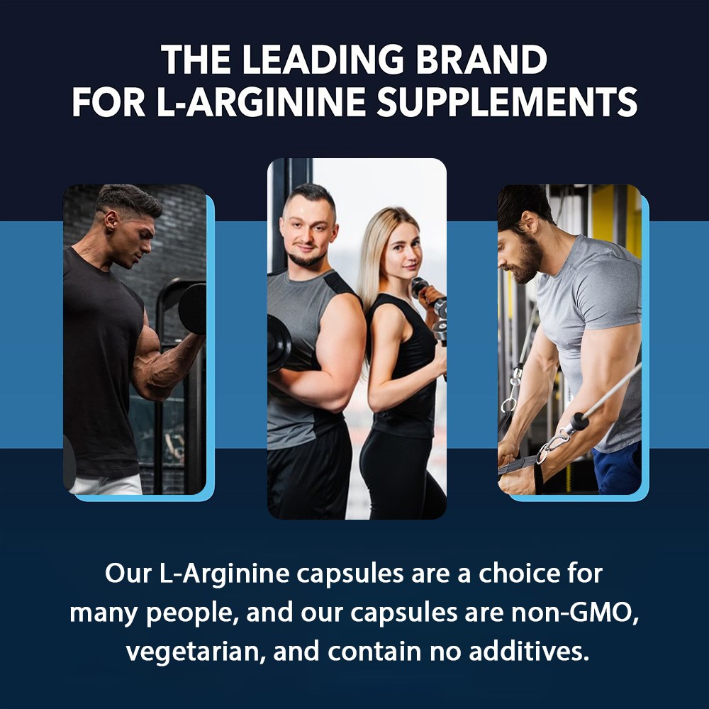 L Arginine Nitric Oxide L Citrulline Supplements Muscle Health 30-120 Capsules