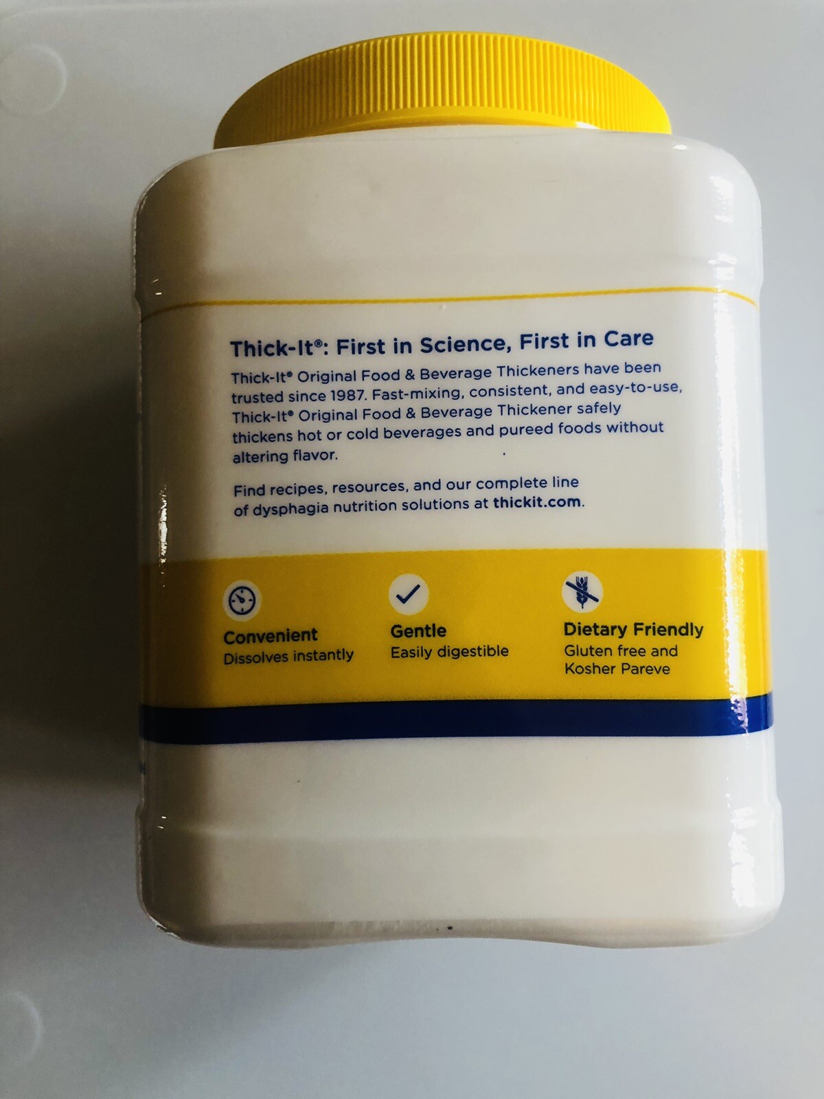 Thick-It Original Food & Drink Thickener – Unflavored 10 oz. Canister Exp 7/2026