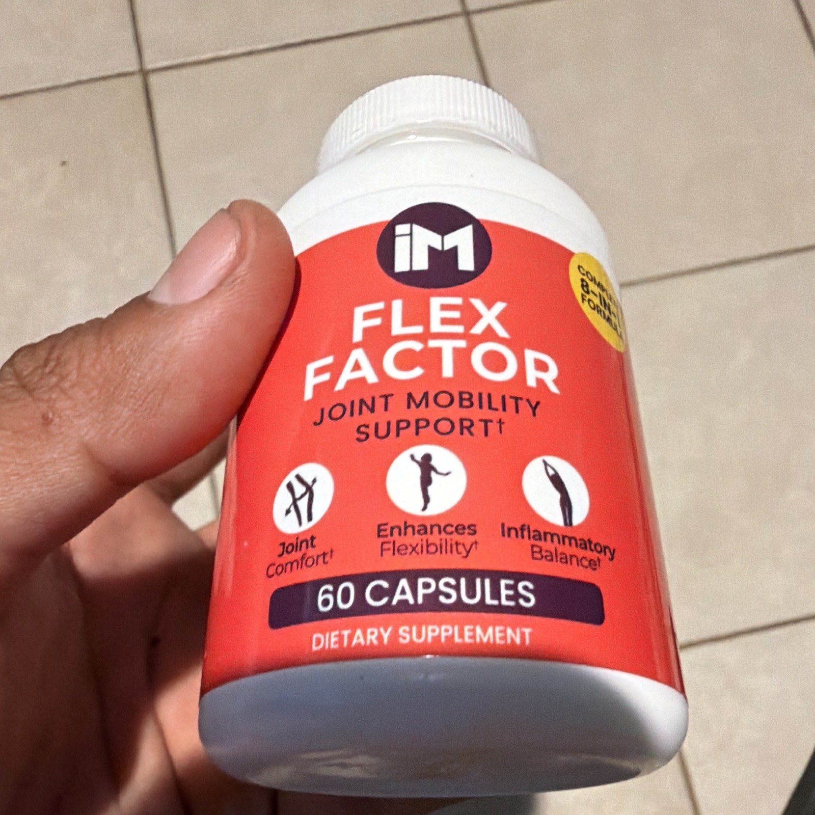 IM Flex Factor | Joint Comfort & Flexibility Veggy Capsules 60 Ct Exp 07/2028