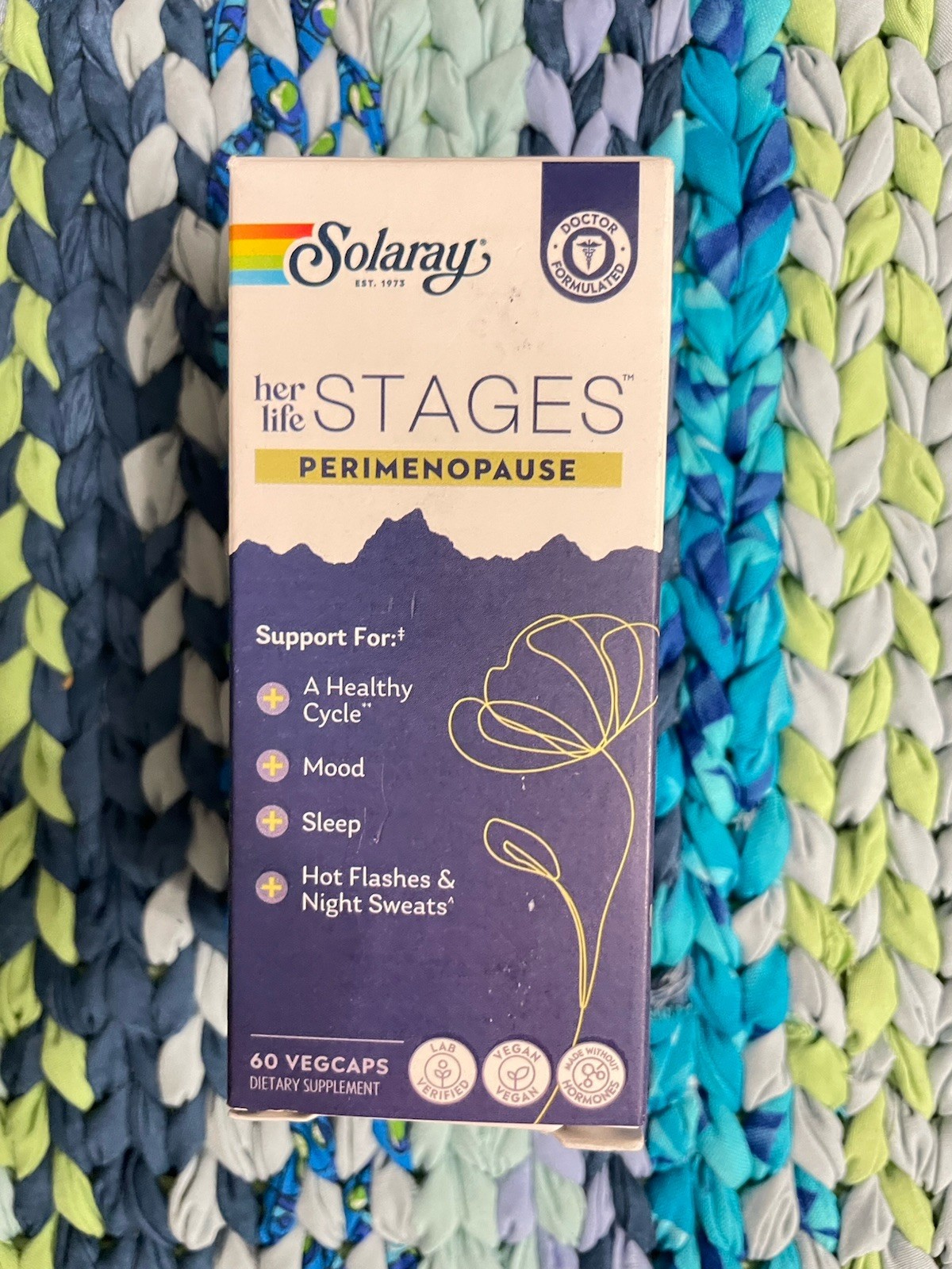 SOLARAY PerimenopauseHer Life Life Stages 60 Veg Caps Exp 08/2026