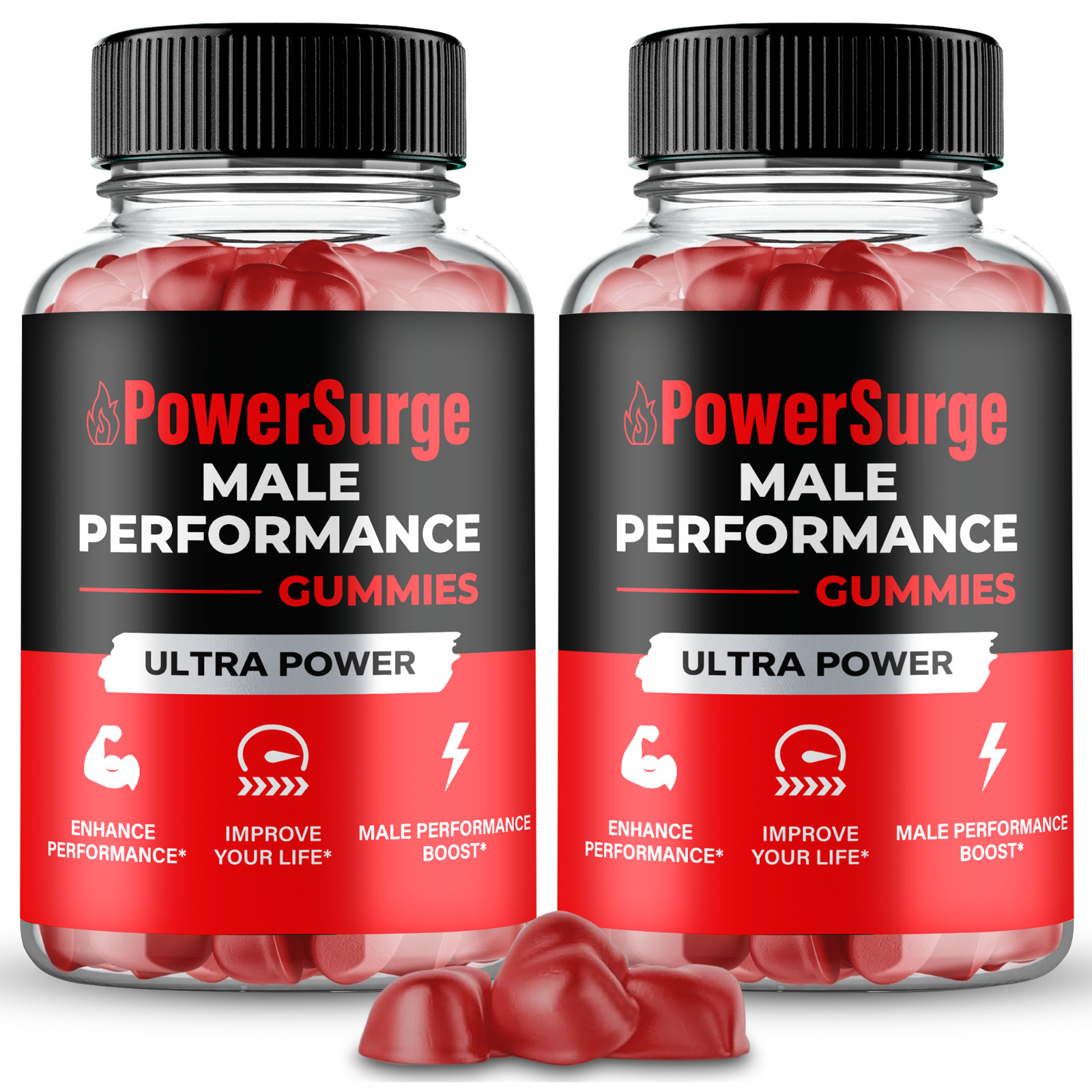 Powersurge Gummies, Official Power Surge Gummys for Men (2 Pack)