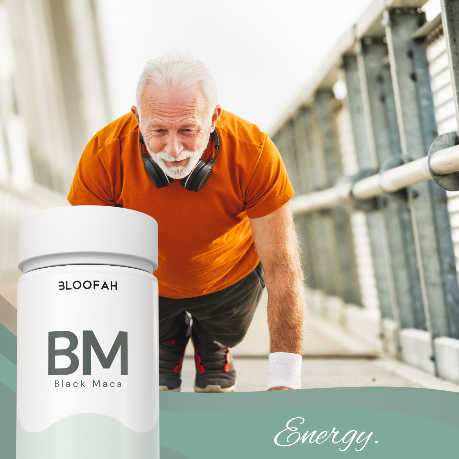 Bloofah BM Black Maca Extract 10:1 500mg | 120 Capsules | Energy & Performance