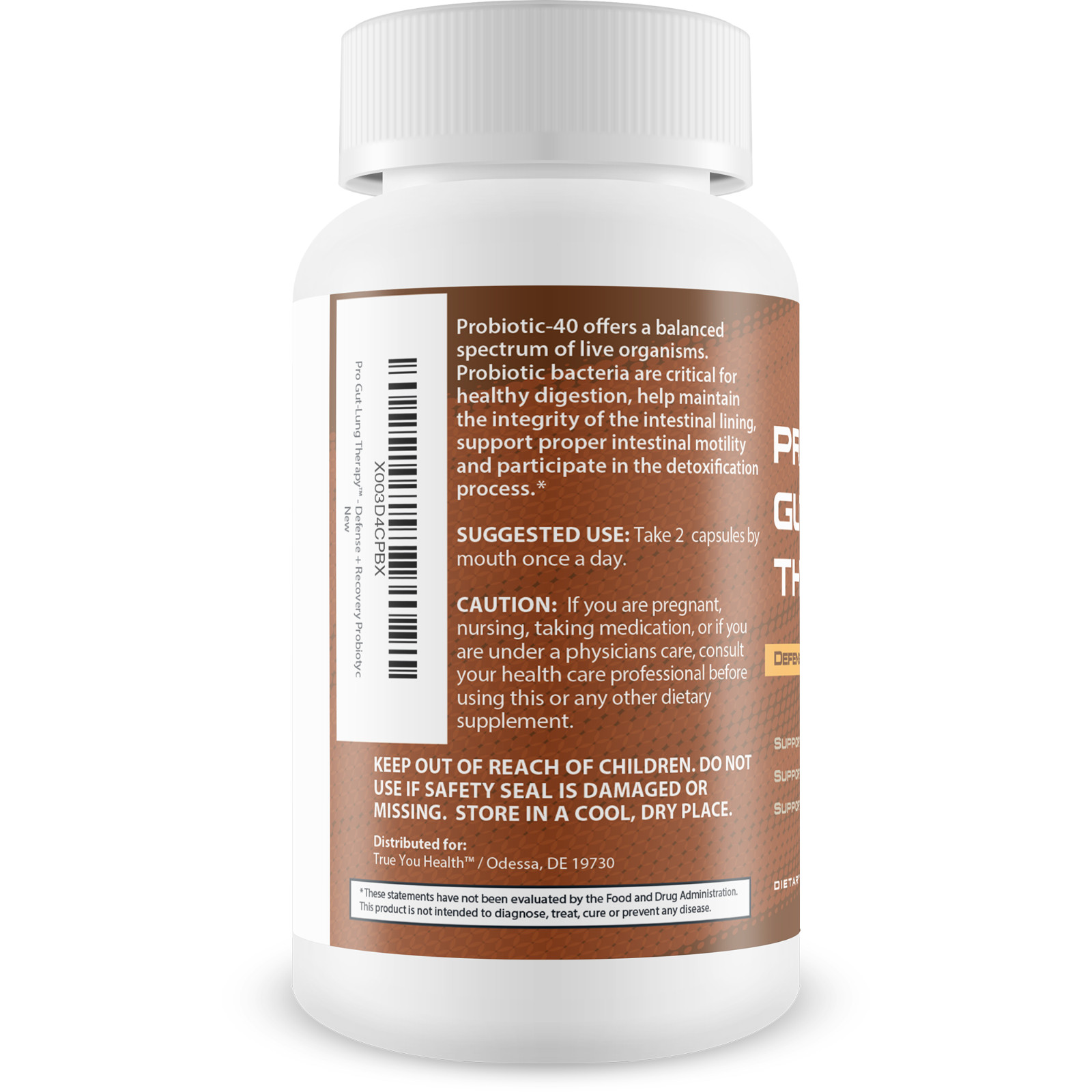 Pro Gut-Lung Therapy – Probiotic Mood Support – Defense + Recovery Probiotic