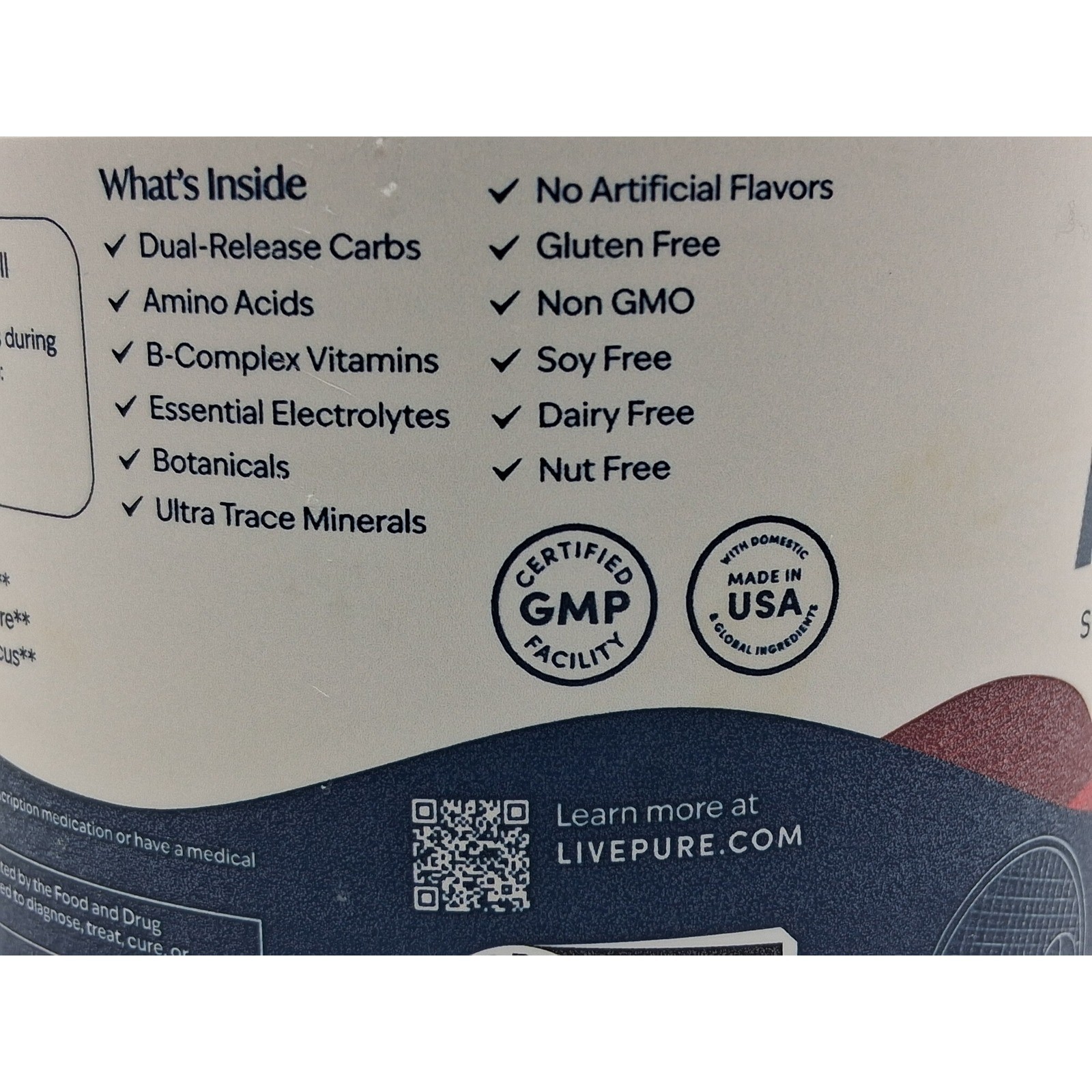 LivePURE Hydrate – Fruit Punch 30 servings, SEALED EXP 11/2027